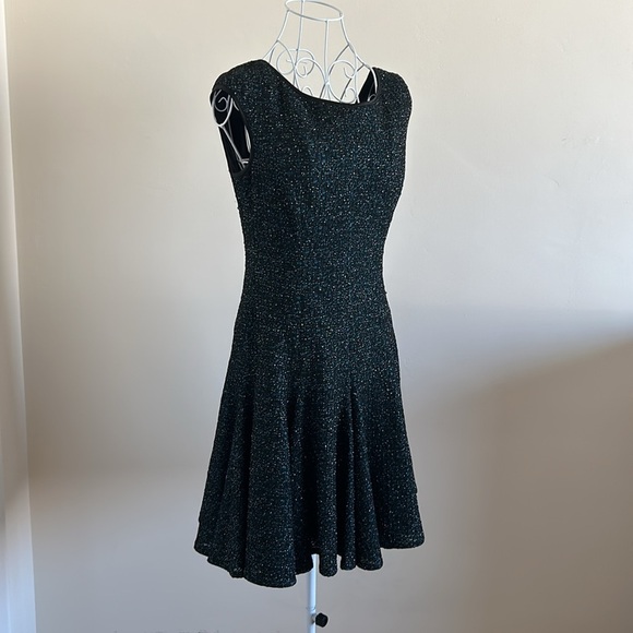 Maggy London Petite Size 10P Black & Teal Party Dress – Elegant Cocktail - Picture 1 of 12